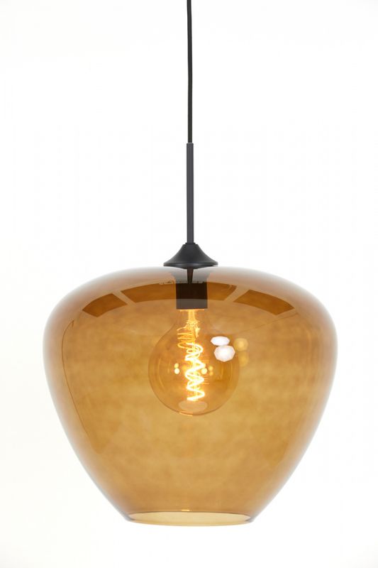 MAYSON glass brown+black   Hanging lamp Ø40x34 cm 2952418
