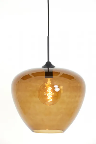 Hovedbilde  Hanging lamp Ø40x34 cm MAYSON glass brown+black  ...