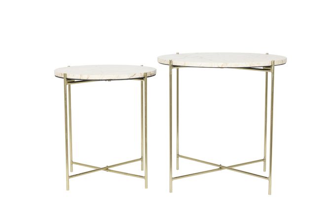 Hovedbilde Sidetable BESOT marble brown-gold 