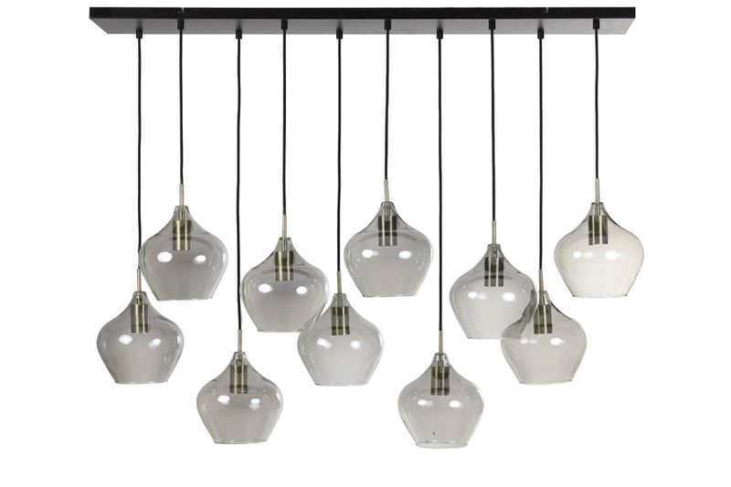 124x35x60 cm RAKEL antique bronze+smoked