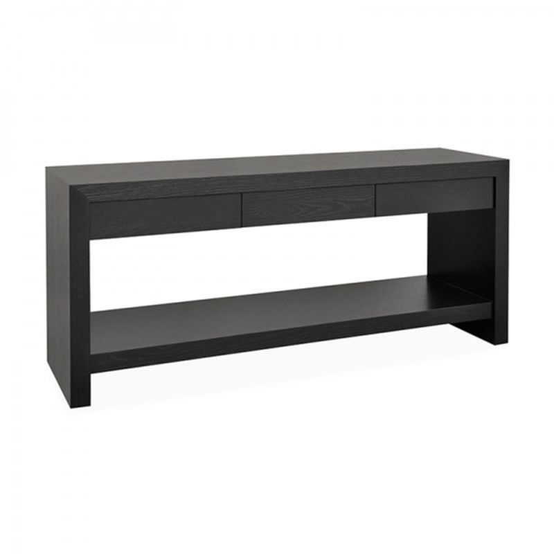 Roma kosollbord - skjenk  sort eik B: 160, D: 45, H: 70 