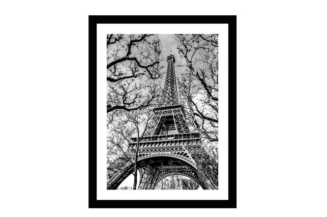 Hovedbilde Glass picture w/frame Eiffel tower 70cm x 90cm