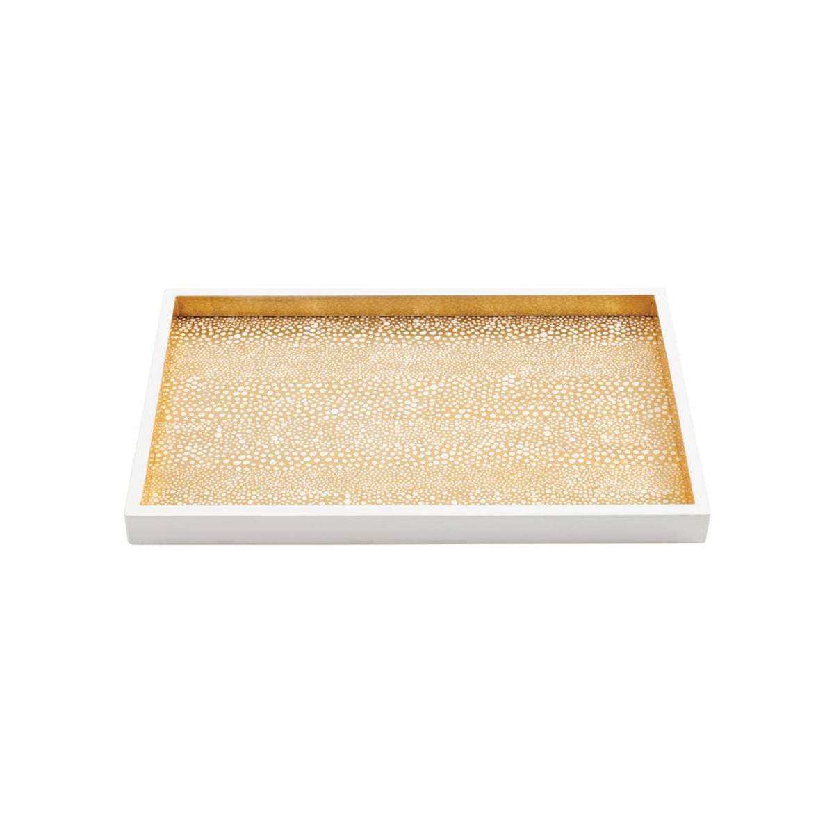 Pebble Lacquer Vanity Tray in Gold - 1 Each Caspari SKU: 16790LQ