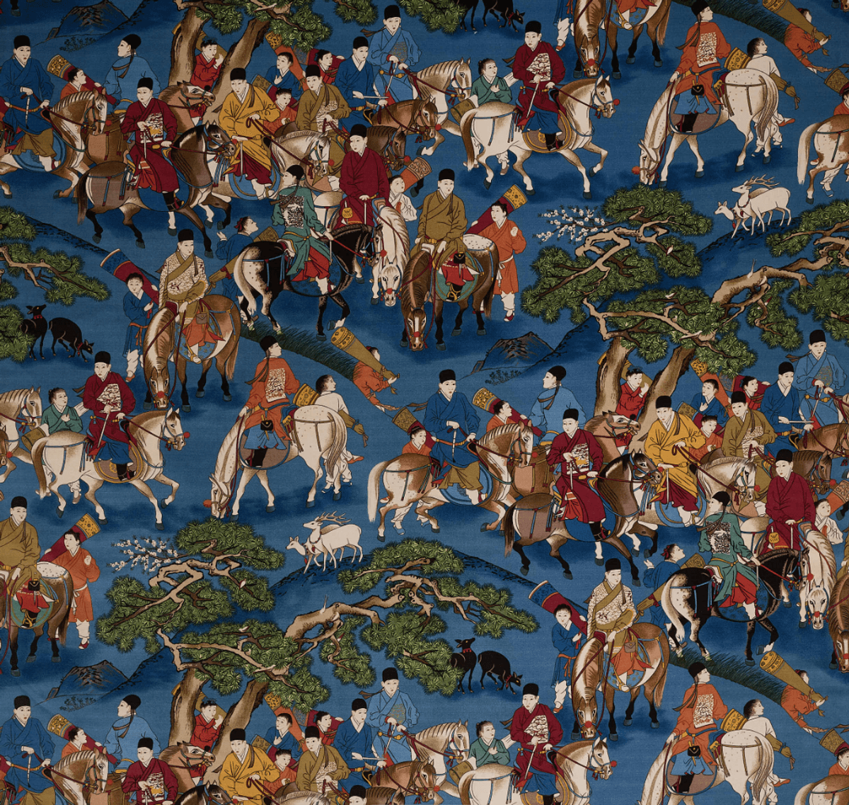 Les Cavaliers Velours M4220 – Eksklusivt møbel- og gardinstoff fra Manuel Canovas