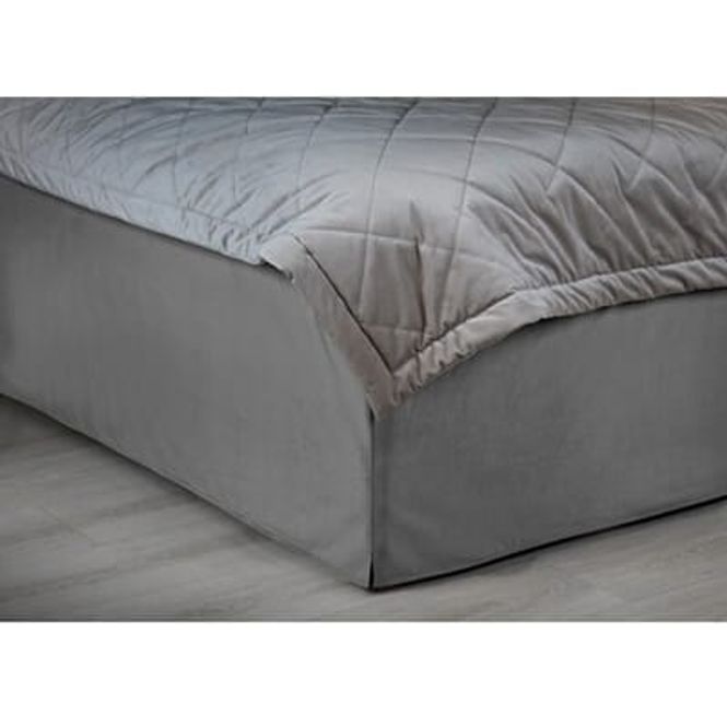 Hovedbilde Sengekappe - sengeskjørt  180x200x52 velour dark ...