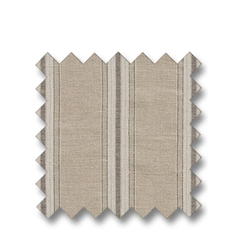 BYBLOS MULTI STRIPE linen/black metervare stoff fra Artwood