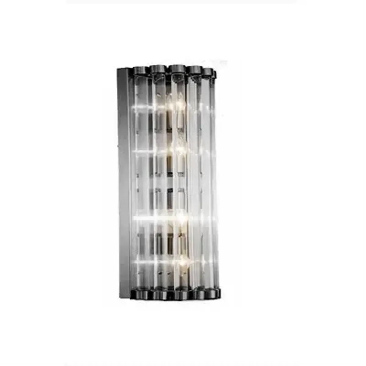 Vegglampe San Marco D11xB15xH35cm 2 lys black / glass Varenr.229
