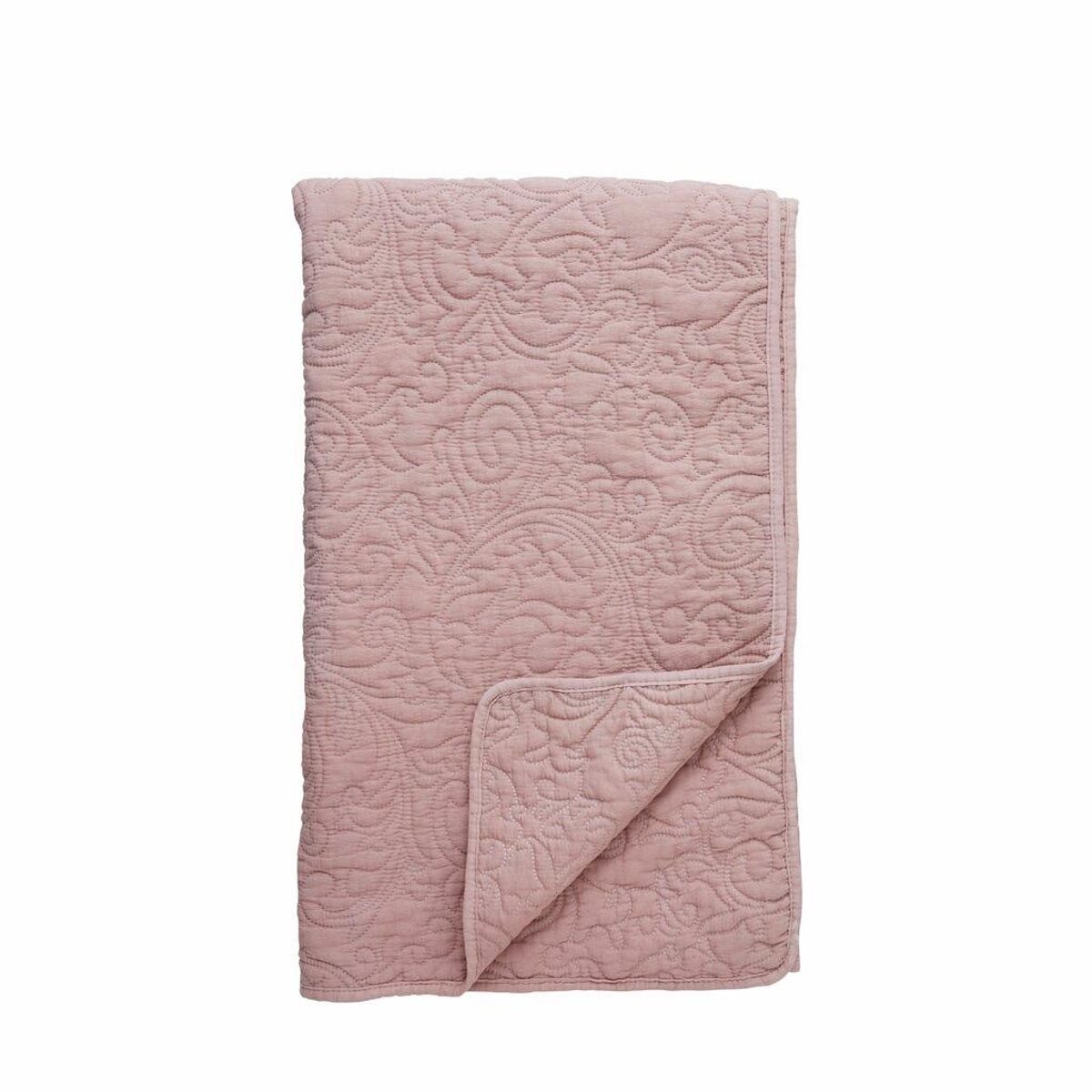Isabelle throw 170X cm, Rose Dust - sengeteppe