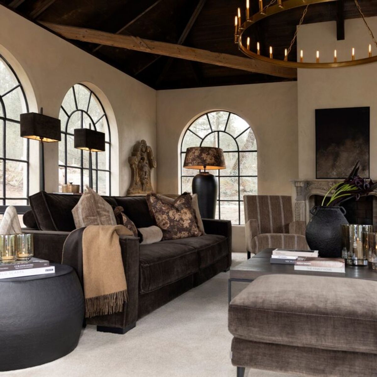 ROSEHILL FLOWER putetrekk med frynser fra Artwood