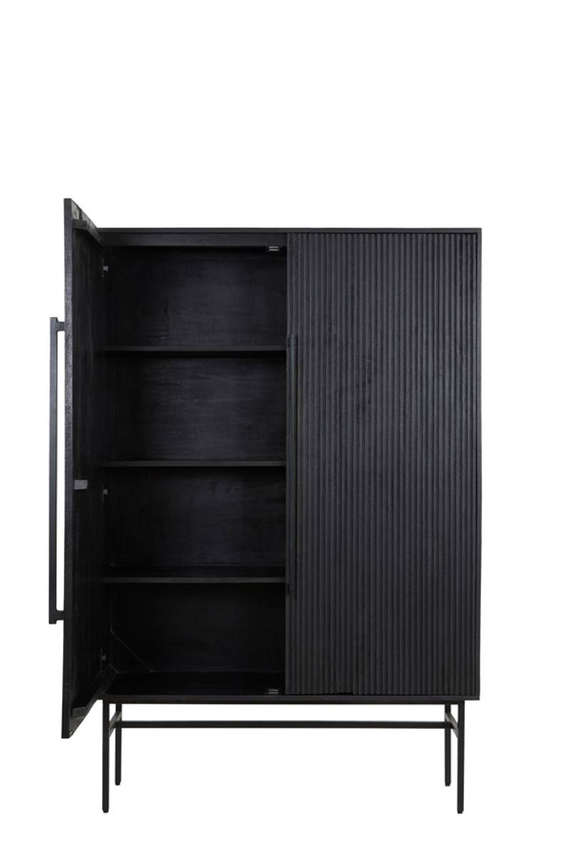 Skap 6778912 - Cabinet 120x40x180 cm ABAGE wood black