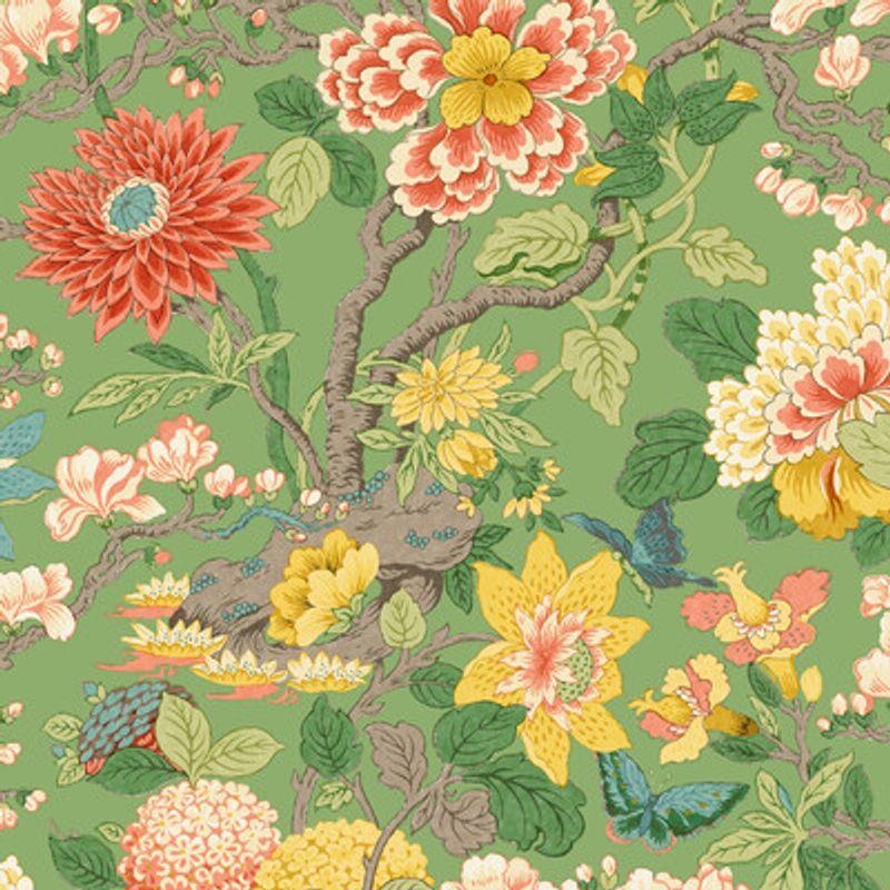 Tapet LITTLE MAGNOLIA / EMERALD 