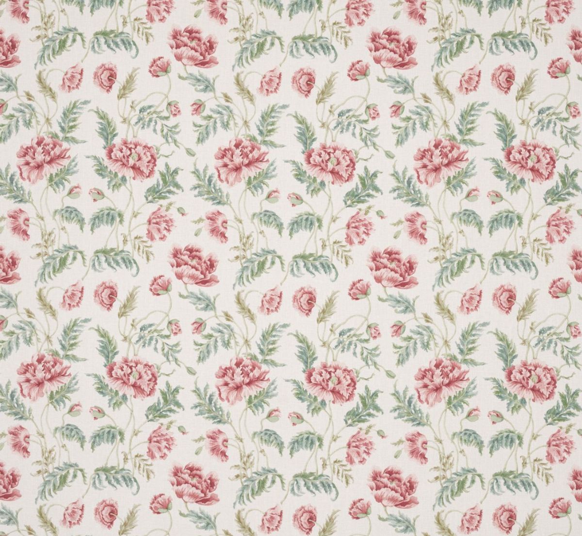 Liftgardin i stoffet Eleanora F4909-01 pink Green fra  Colefax & Fowler 