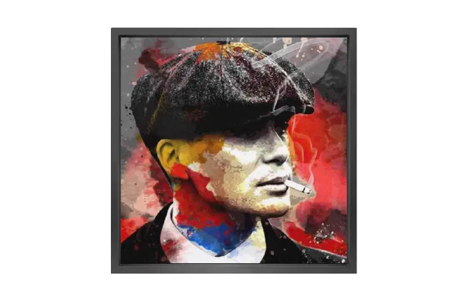 Hovedbilde  Canvas 5cm black frame Peaky Blinders Thomas ...