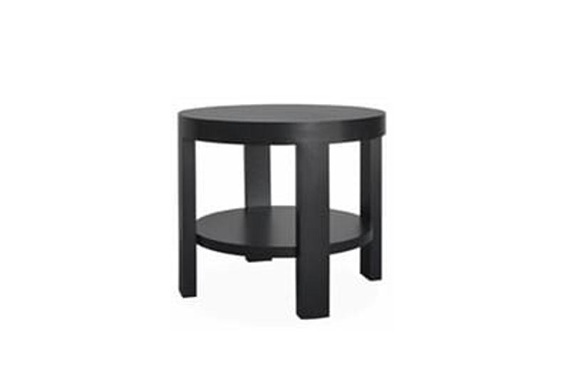 Sidebord Copenhagen sort eik rund B60 H60