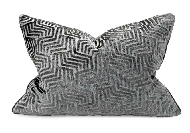 Hovedbilde  Pute 45x60 Cut Velvet Charcoal (Splender)  ...